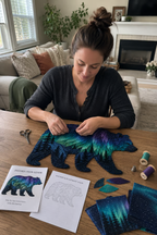 🐻Northern Lights Wildlife DIY Patchwork Kit