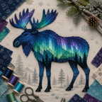 🐻Northern Lights Wildlife DIY Patchwork Kit