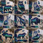 🐻Northern Lights Wildlife DIY Patchwork Kit