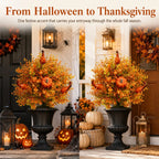 🔥 Artificial Fall Pumpkin Tree Stakes – Instant Autumn Porch Decor