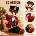 3D Hugging Christmas Socks 🎅 Cute Knit Holiday Socks 5 Designs
