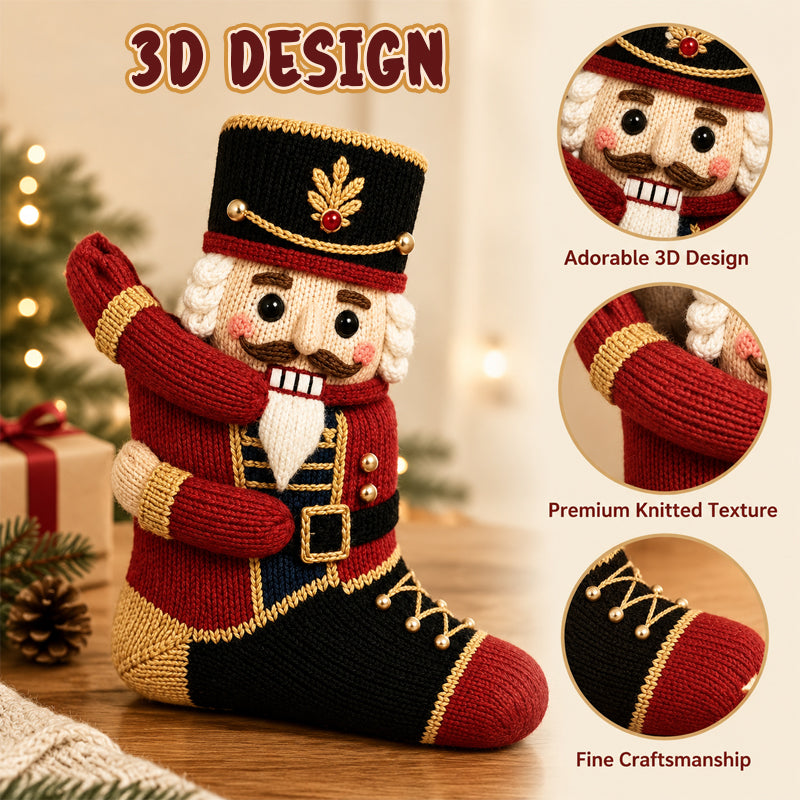 3D Hugging Christmas Socks 🎅 Cute Knit Holiday Socks 5 Designs