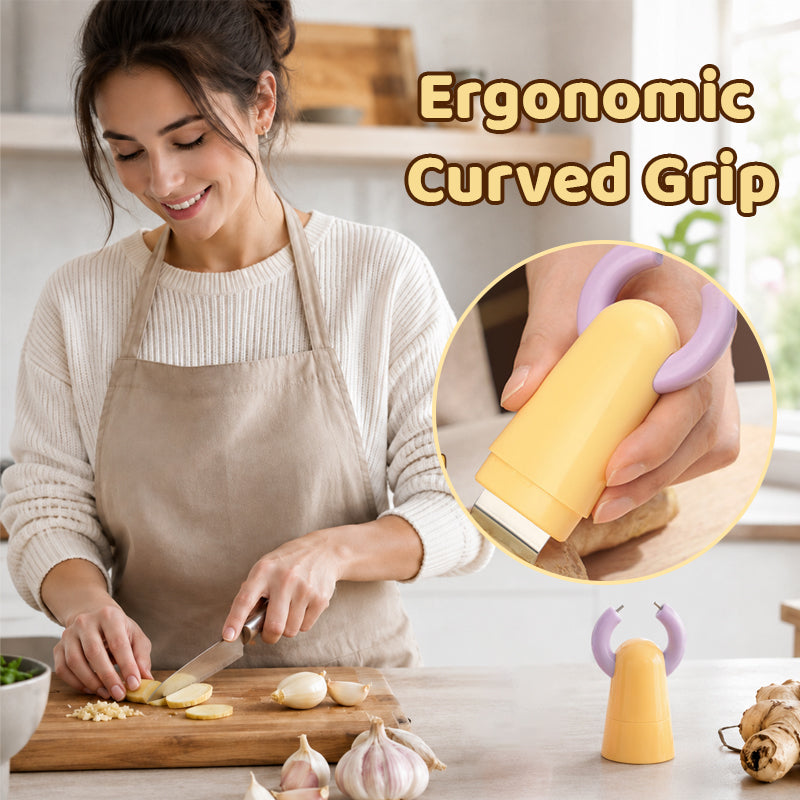 🧄 2-in-1 Garlic Peeler & Ginger Cleaner Tool