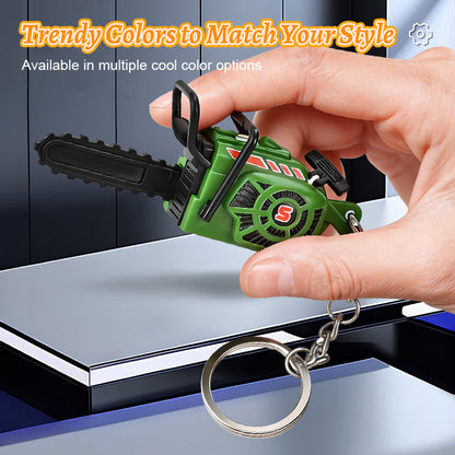 Mini Pull-String Chainsaw Keychain