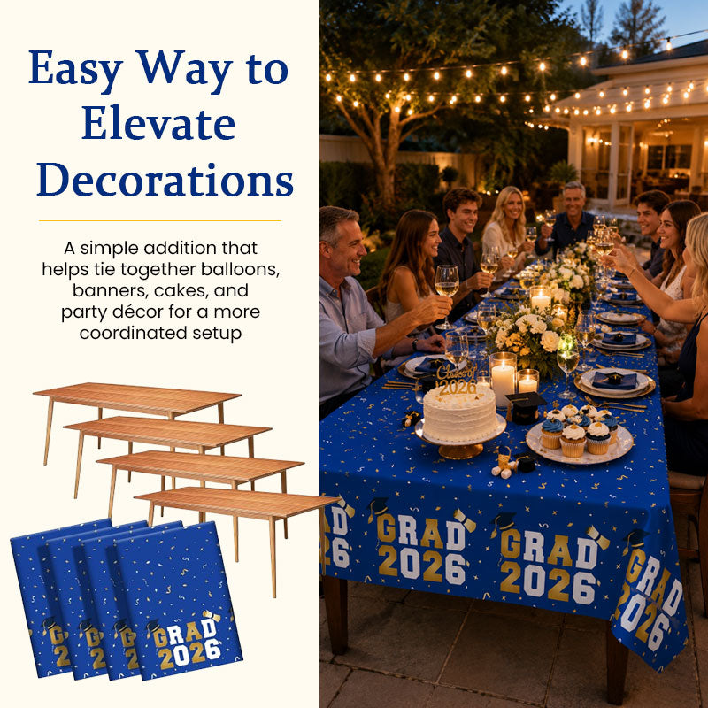 2026 Tablecloth Graduation Season– No Tears, No Stress 🎉