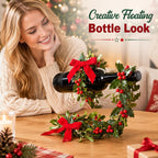 Christmas Floating Wine Bottle Holder | 4 Festive Designs