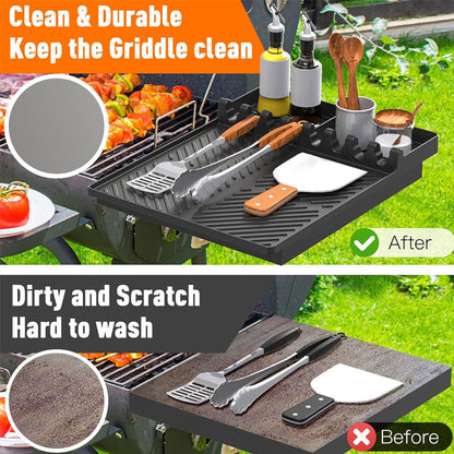 🔥 Silicone BBQ Side Shelf Mat — Keep Tools Clean & Close