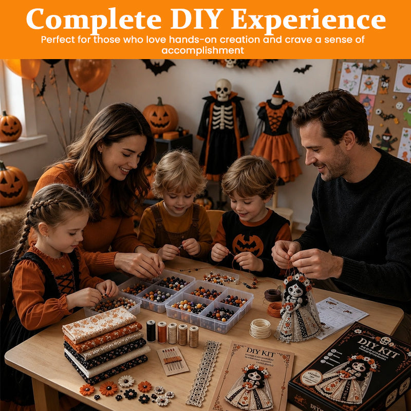 🕯️ Retro Halloween DIY Skeleton Bride 💀