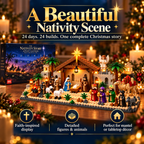 ✝️🎄 Nativity Advent Calendar – 24-Day Buildable Christmas Nativity Set