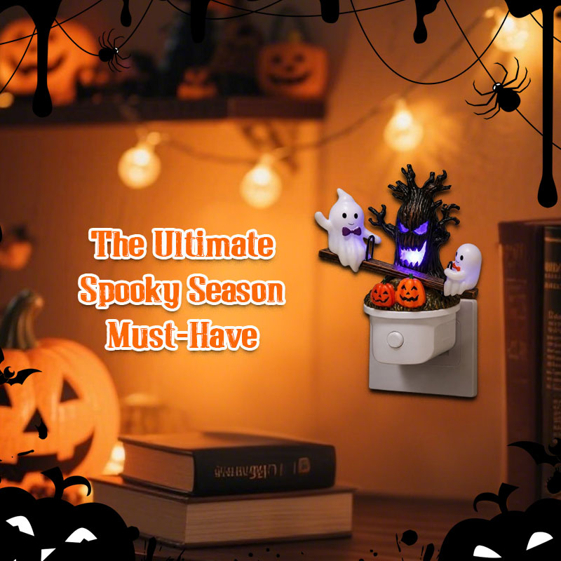 Spooky Cute See-Saw Ghost Glowing Night Light 🎃👻