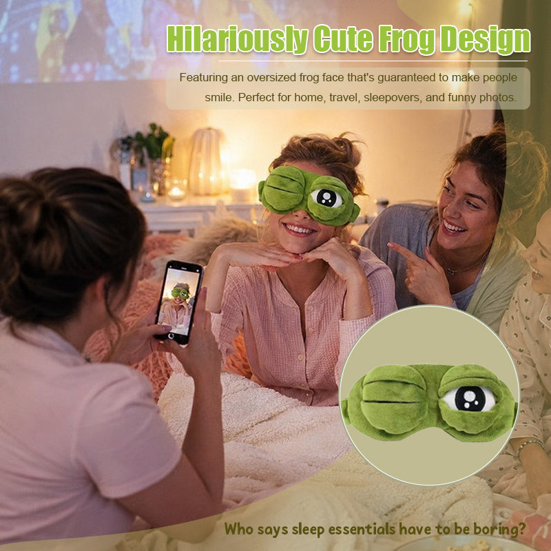🐸 The Sleepy Frog Eye Mask
