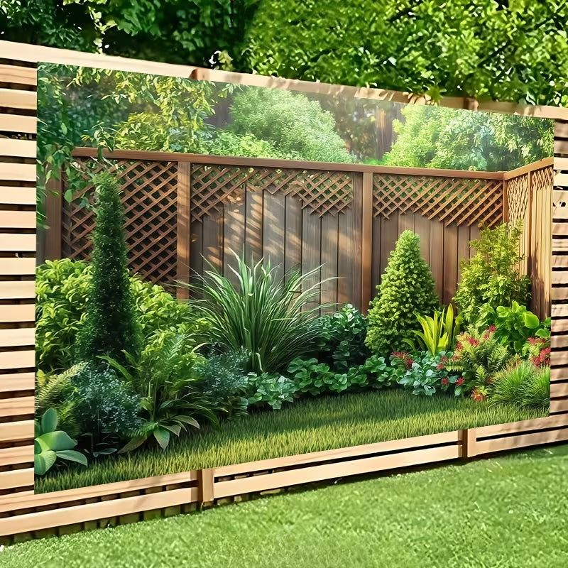 🌲🌸 Turn your garden into a magical woodland – one banner, endless allure! ✨