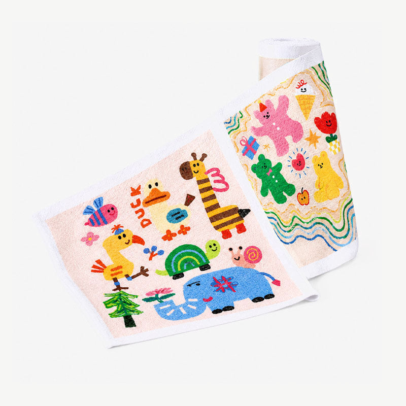 Cartoon Print Tear-Off Cleaning Cloth