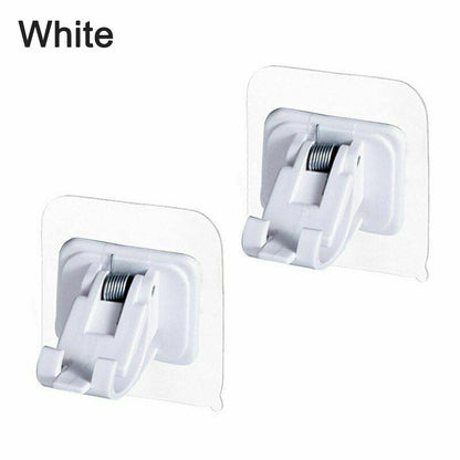 Drill-Free, Adjustable & Sturdy!💡Nail-Free Adjustable Curtain Rod Bracket (1 Pairs )