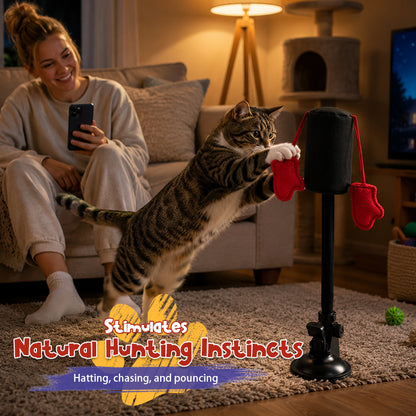 🐾 Mini Punching Bag™ –  Self-Play Cat Teaser Toy 😺