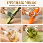 Storage Peeler with Storage Box Anti-splash Peeler