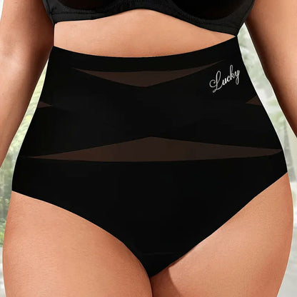 🌸Last Day-Buy 1 Get 3 Packs✨Plus-Size High-Waist Cross Tummy Control Panties