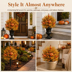 🔥 Artificial Fall Pumpkin Tree Stakes – Instant Autumn Porch Decor