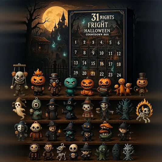 🔥LAST DAY 50% OFF - 🎃31 Nights of Fright – Halloween Countdown Box with Figurines💯