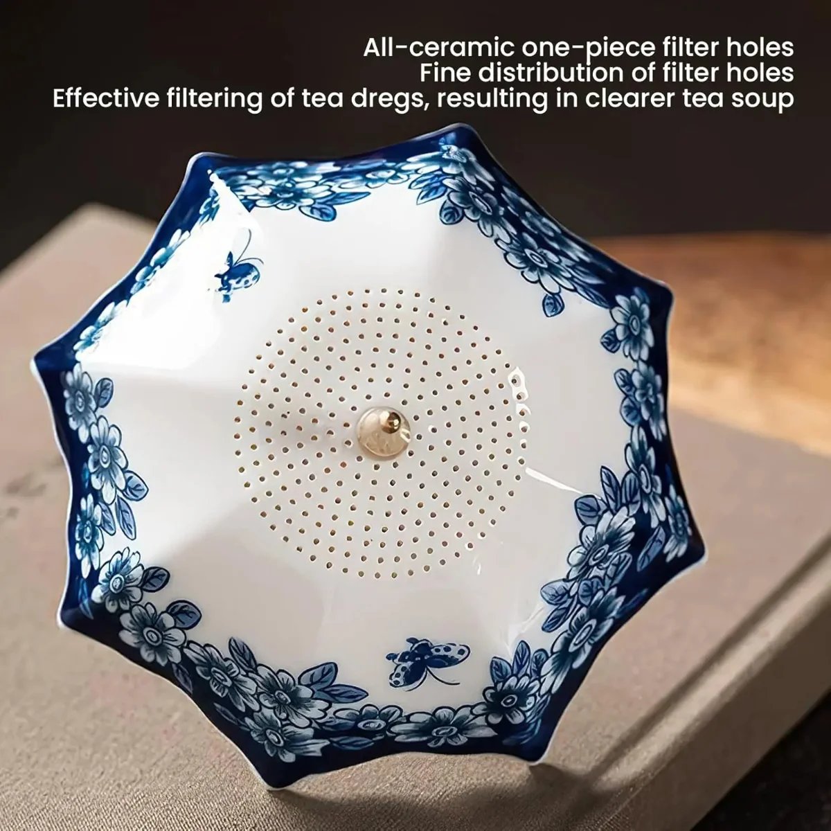 🍵✨Umbrella Ceramic Tea Strainer Set
