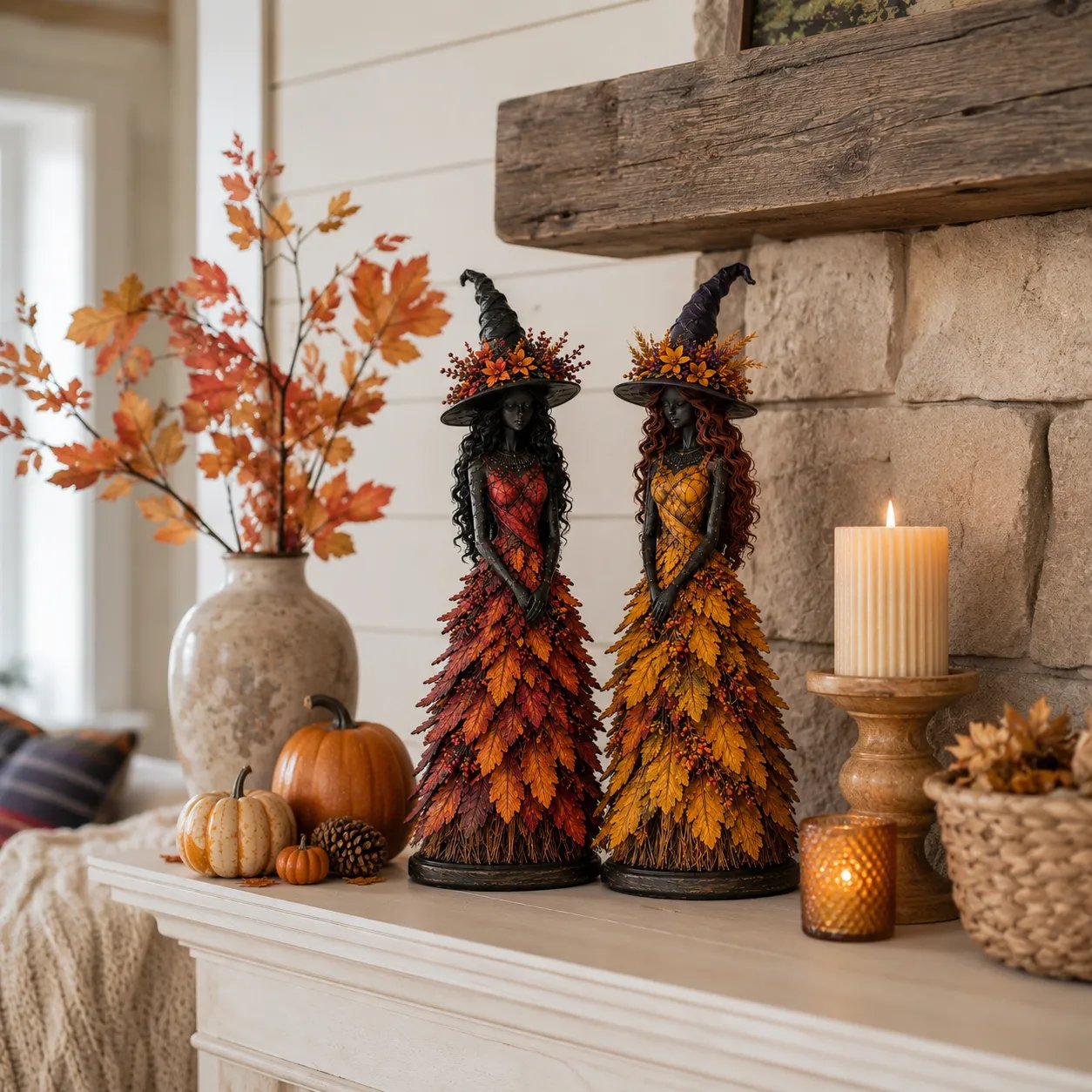 💥LAST DAY 50% OFF - 🧙 Enchanted Autumn Witch Figurine(📦Buy 3 Free Shipping)