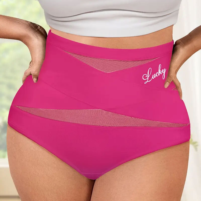 🌸Last Day-Buy 1 Get 3 Packs✨Plus-Size High-Waist Cross Tummy Control Panties