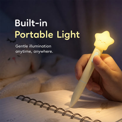 Enchanted Glow Pen: Whimsical Twist-Action & Squeezable Light-Up Topper