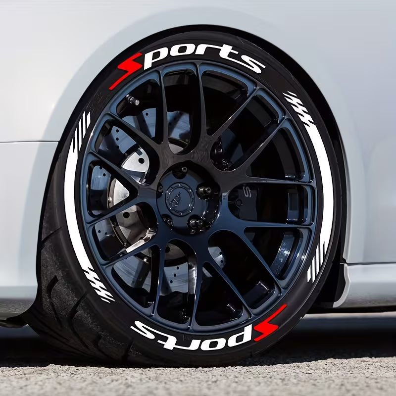 🔥 4PCS 3D Tire Lettering Stickers | Waterproof Universal Wheel Sidewall Decals