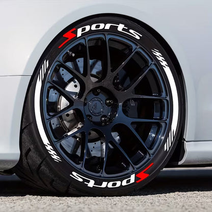 🔥 4PCS 3D Tire Lettering Stickers | Waterproof Universal Wheel Sidewall Decals