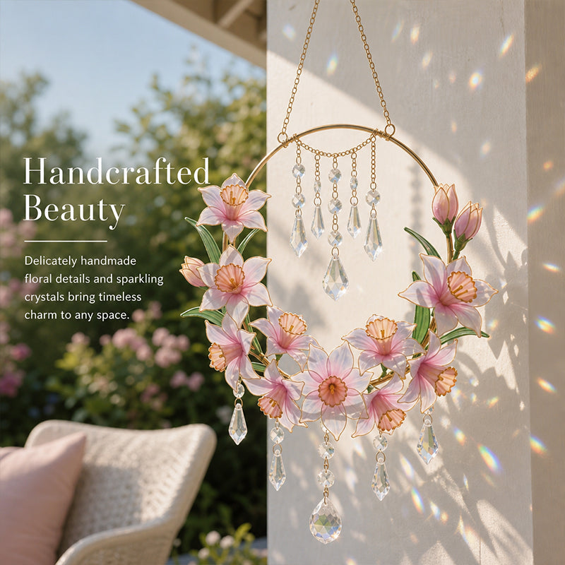 Floral Crystal Suncatcher