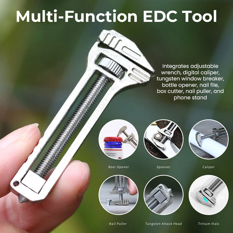 Portable Multifunction Keychain Tool Combines a Cutter, Screwdriver, and Everyday Utility Functions for Camping and Daily Use