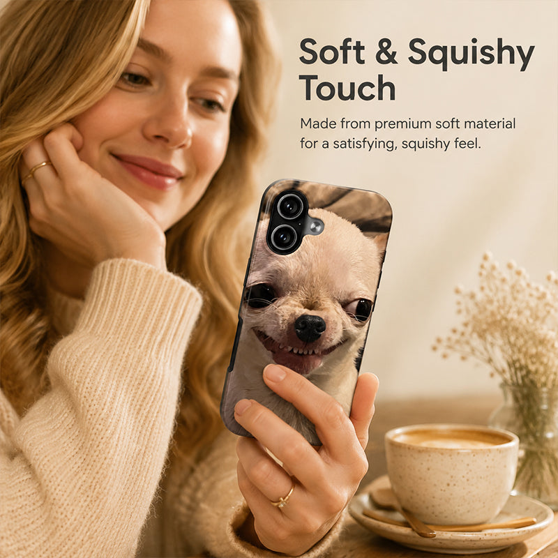 3D Dog Nose Phone Case – Squishy Funny Design