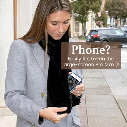 Black Friday Big Promotion Save 49%🔥Faux Fur Scarf With Hidden Zipper Pocket