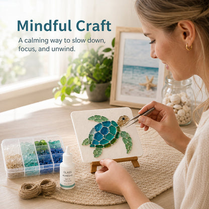 Sea Glass Art Kit – Create Stunning Mosaic Masterpiece