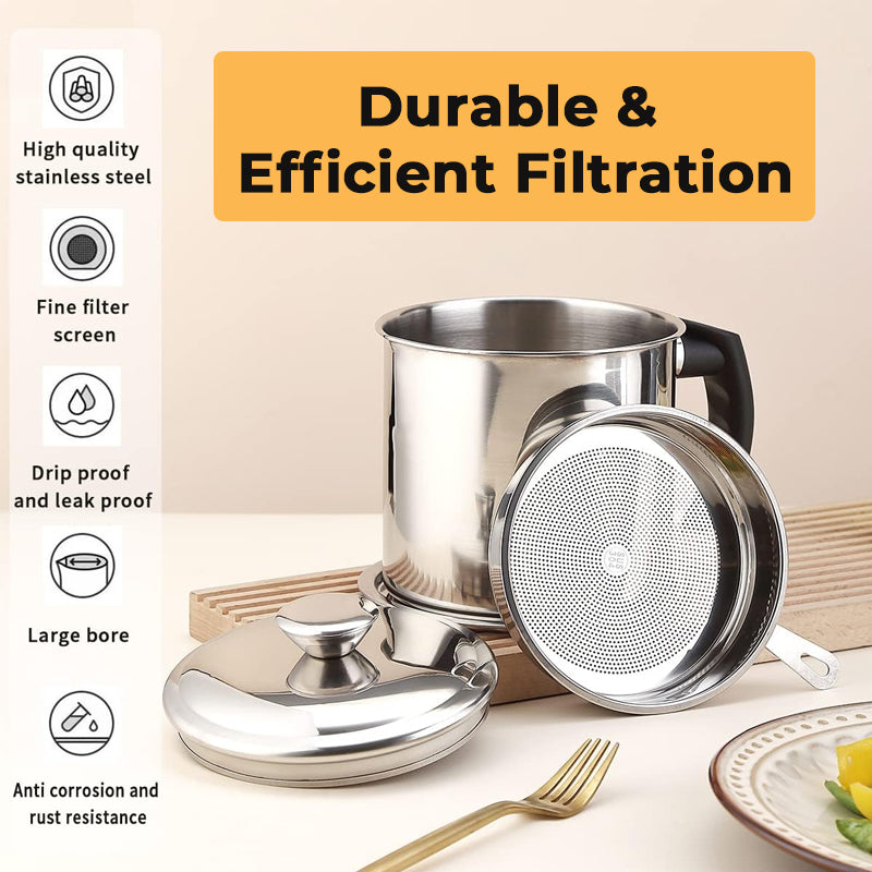Stainless Steel Oil Filter Pot Can