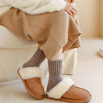 🧦 5 pairs of wool socks for women – Warm medium-sized socks