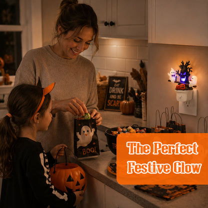 Spooky Cute See-Saw Ghost Glowing Night Light 🎃👻