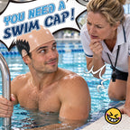 😂 Funny Realistic Bald Head Swim Cap – Hilarious Prank Swimming Hat 🏊‍♂️