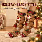 3D Hugging Christmas Socks 🎅 Cute Knit Holiday Socks 5 Designs