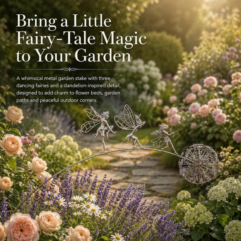 🧚Dancing Fairies Garden Stake – A Little Magic Among the Flowers ✨