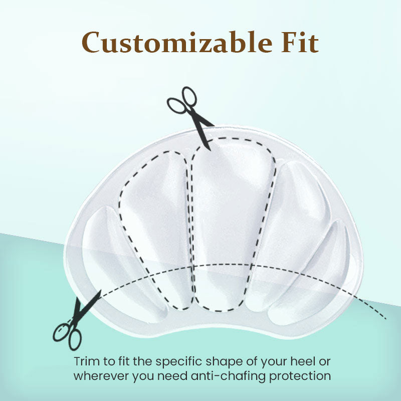 Upgraded Invisible Gel Heel Cushion Pads