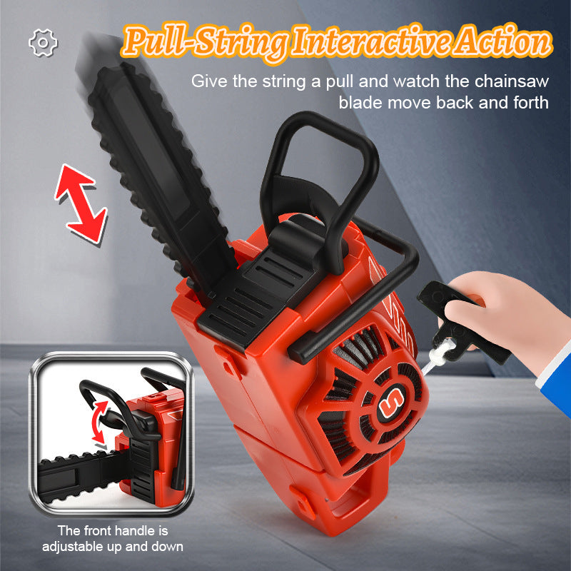 Mini Pull-String Chainsaw Keychain