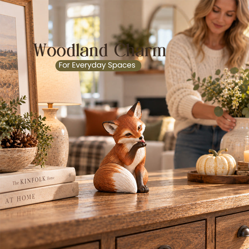 ✨Charming Fox Figurines – 🍂Whimsical Woodland Home Décor