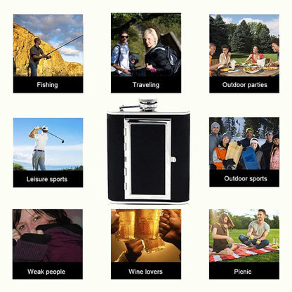 2-in-1 Hip Flask & Cigarette Case Integrated Design