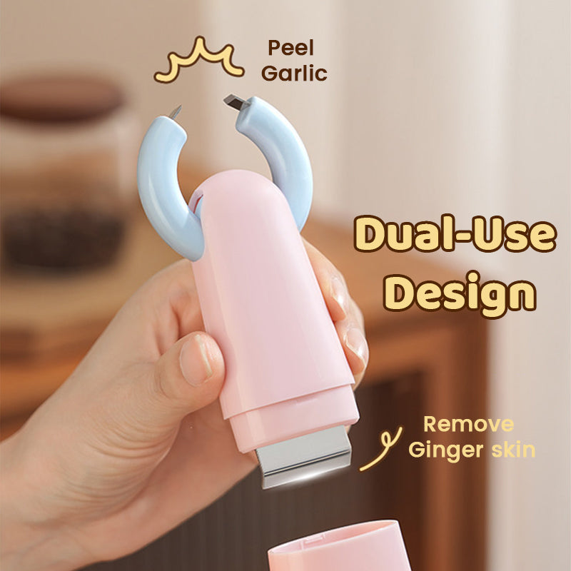🧄 2-in-1 Garlic Peeler & Ginger Cleaner Tool