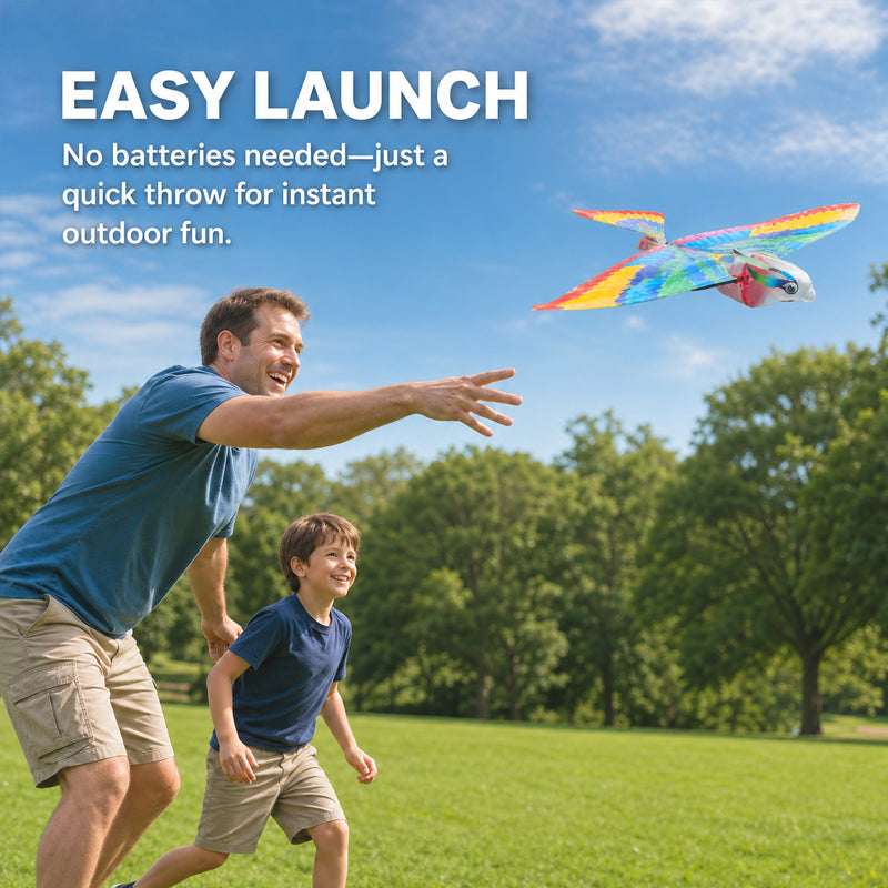Flying Bird Glider Toy – Colorful Flapping Wing Outdoor Flyer