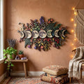 ⏳ Last Day 49% OFF – 🌙🌿 Botanical Moon Phase Wall Decor | Floral Lunar Cycle Wall Hanging for Witchy, Boho, Cottagecore & Celestial Home Décor ✨