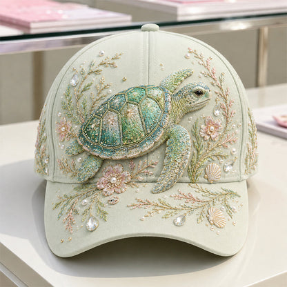 🔥 Last Day 49% OFF – 🌊 Handmade Ocean Embroidery Cap – Art You Can Wear