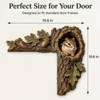 🐿️ Chipmunk Tree Hollow Door Topper