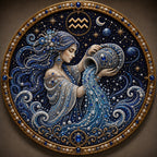 12 Zodiac Signs Diamond Pearl Art Kit – Celestial DIY Wall Decoration✨